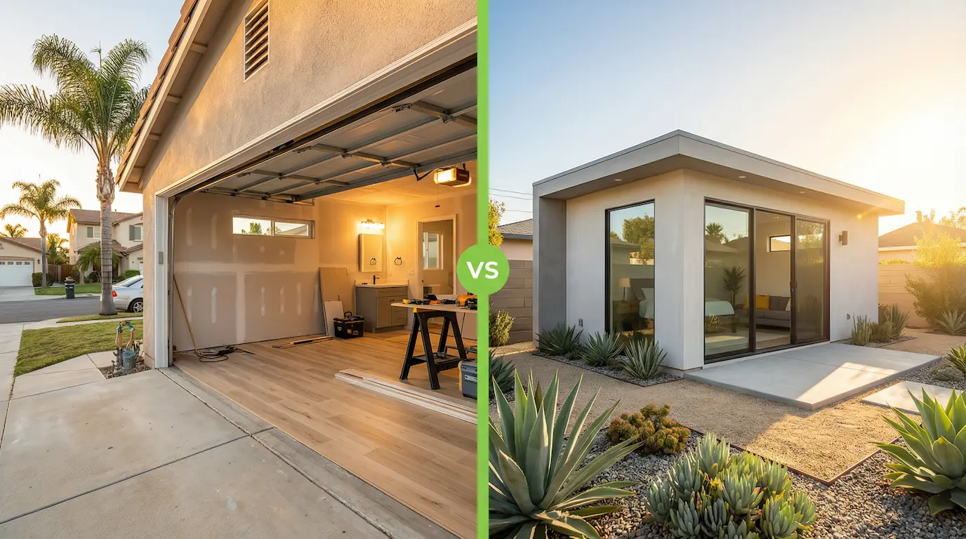 Garage Conversion vs. Detached ADU — Which Is Right for Your San Diego Property?